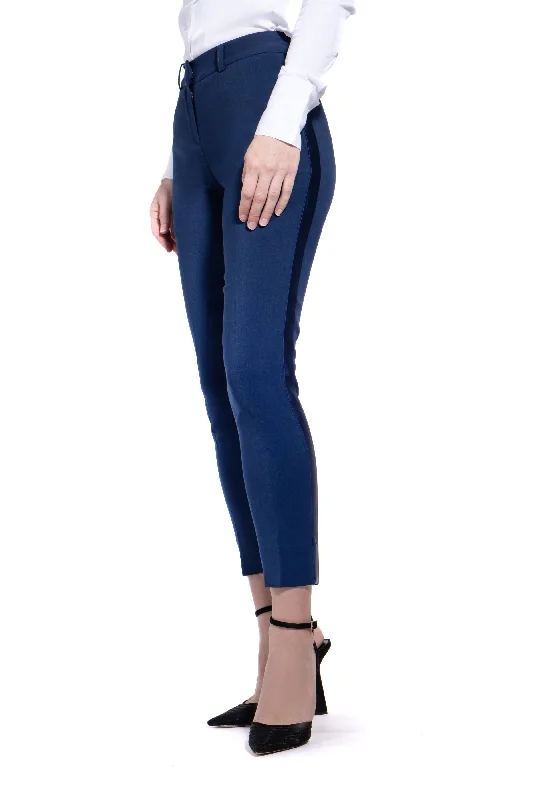 women's mid-rise pantsRoyal Navy Ultra Slim Fit Tuxedo Pants