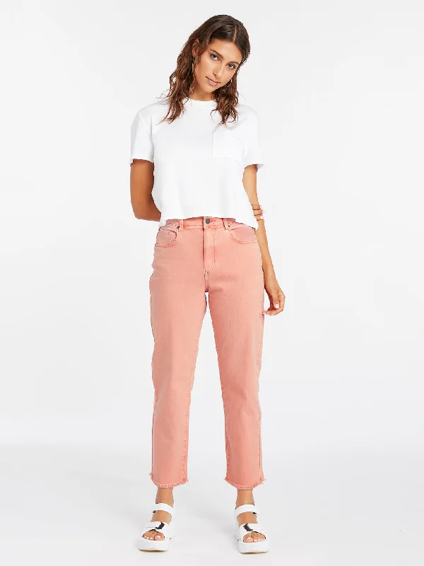 women's casual pantsStone Step High Rise Pant - Light Mauve