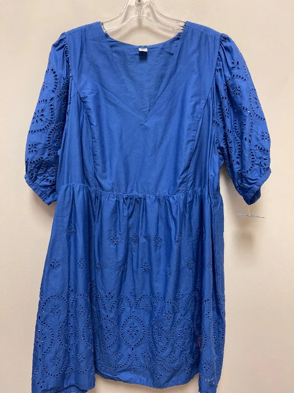 Dress Casual Short By Old Navy In Blue, Size: 2x