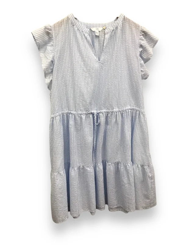 Dress Casual Short By Time And Tru In Blue, Size: Xxl