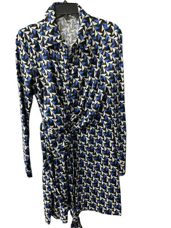 Dress Designer By Diane Von Furstenberg In Blue, Size: M