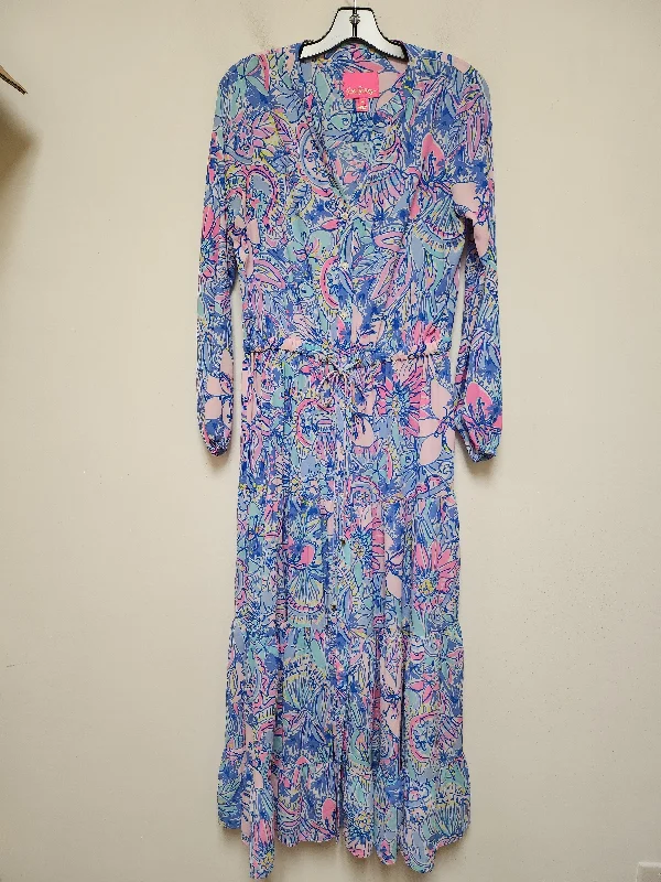 Dress Designer By Lilly Pulitzer In Floral Print, Size: S