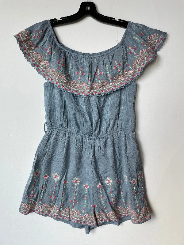 Romper By Savanna Jane In Blue, Size: L