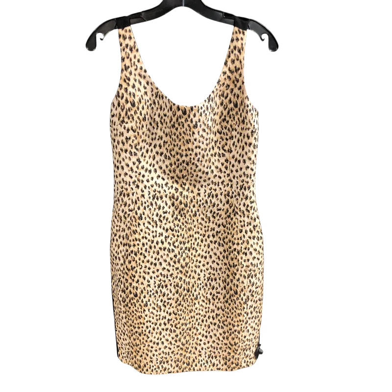 SHORT DRESS DESIGNER ANIMAL PRINT BY DIANE VON FURSTENBERG SIZE:S