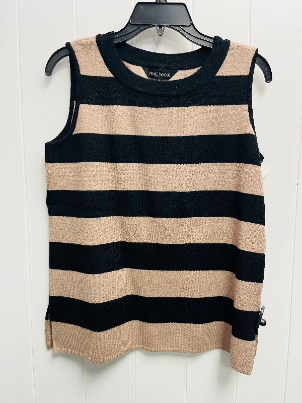 Top Sleeveless By Ming Wang In Black & Brown, Size: S