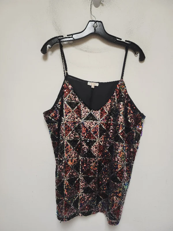 Top Sleeveless By Peach In Multi-colored, Size: 2x