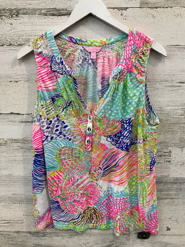 Top Sleeveless Designer By Lilly Pulitzer In Multi-colored, Size: L