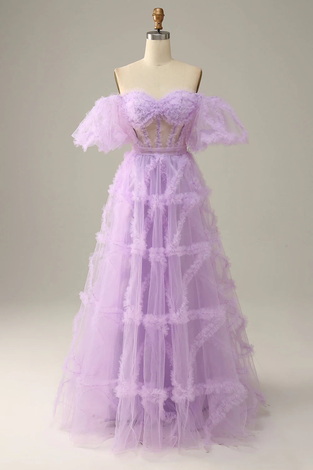 prom dresses with detachable sleevesAmzcw Princess Purple Off The Shoulder Tulle Long Prom Dress prom dresses with long sleeves