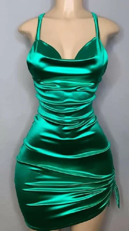 plus-size prom dressesGreen Short Prom Homecoming Dresses for Women    S5062