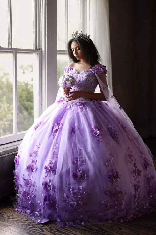 prom dresses for winterV Neck Off The Shoulder Puffy Skirt Ball Gown Prom Formal Dresses        S3842